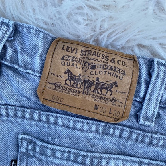 Levi’s vintage black acid wash black tab 550 jeans 33x30 - Picture 5 of 6